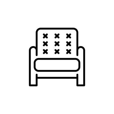 Koltuk simgesi vektör. Logotype