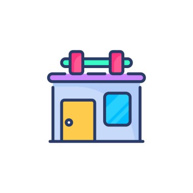 Beden ikonu vektörde. Logotype