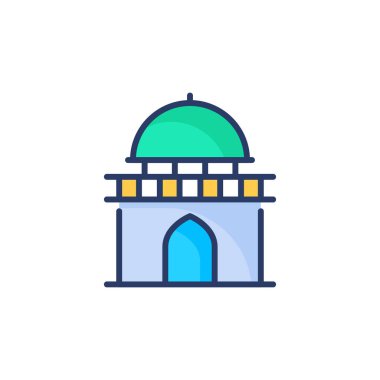 Vektör olarak mezar simgesi. Logotype