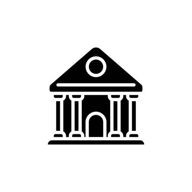 Vektör olarak banka simgesi. Logotype