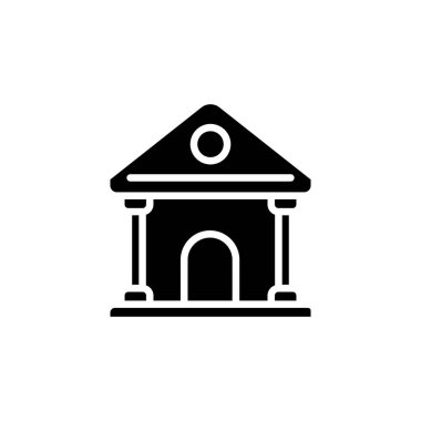 Vektör olarak saray simgesi. Logotype