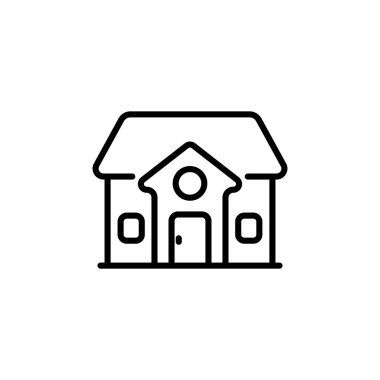 Rüya Evi ikonu vektör olarak. Logotype