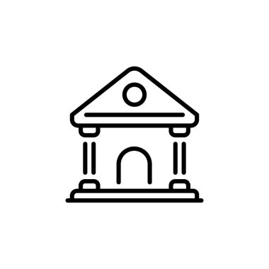 Vektör olarak saray simgesi. Logotype