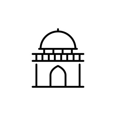 Vektör olarak mezar simgesi. Logotype