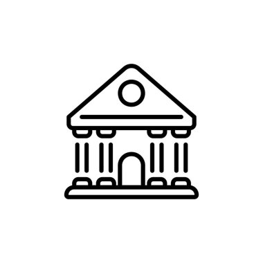 Vektör olarak banka simgesi. Logotype