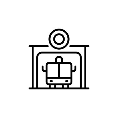 İtfaiye İstasyonu simgesi vektörde. Logotype