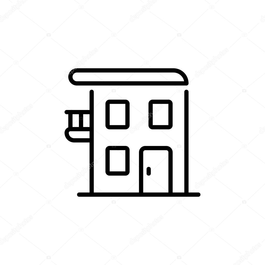 Apartment icon in vector. Logotype