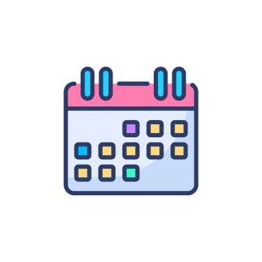 Takvim simgesi vektörde. Logotype