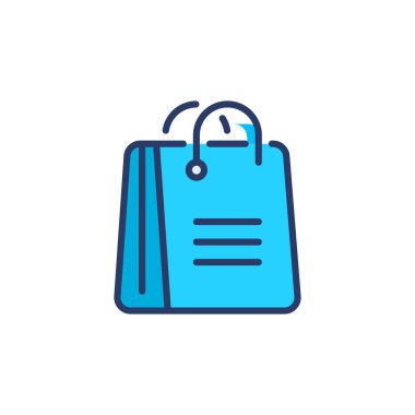 Hediye Torbası simgesi vektörde. Logotype