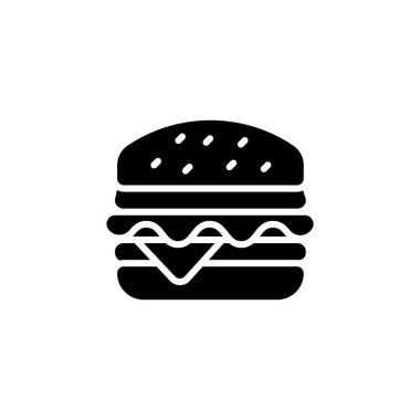 Vektör olarak burger ikonu. Logotype