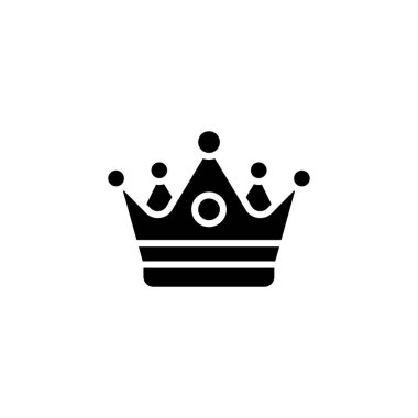 Crown simgesi vektörde. Logotype