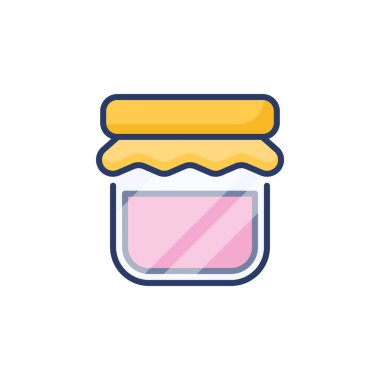 Vektör içinde reçel simgesi. Logotype