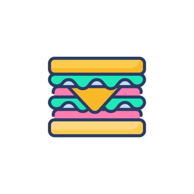 Sandwich icon in vector. Logotype