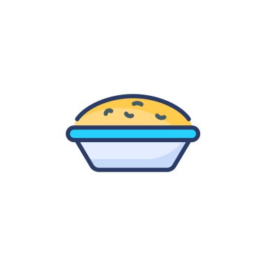 Pie icon in vector. Logotype