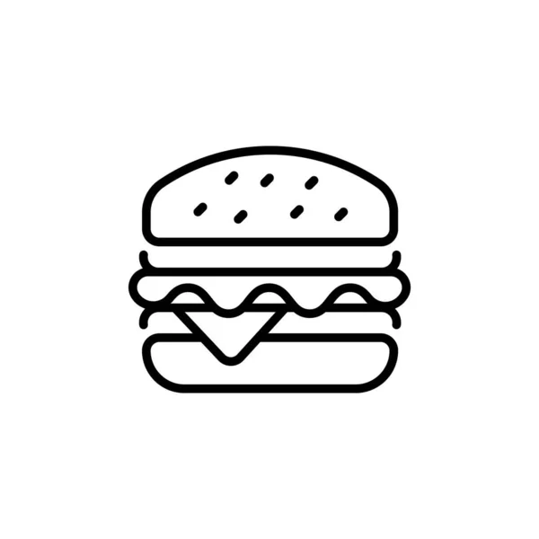 Vektör olarak burger ikonu. Logotype