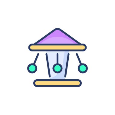 Vektör olarak lunapark simgesi. Logotype