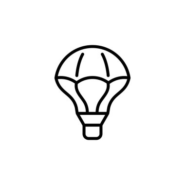 Hava Balonu simgesi vektörde. Logotype