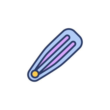 Vektör olarak saç klipsi simgesi. Logotype