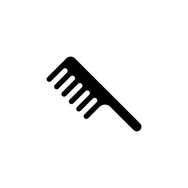 Kuyruk Tarak simgesi vektörde. Logotype