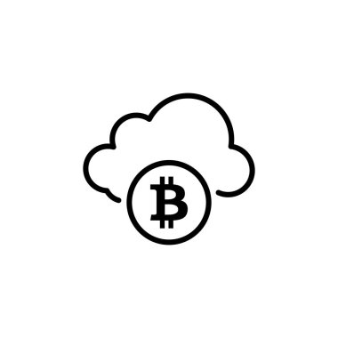 Vektör olarak Bitcoin simgesini bul. Logotype
