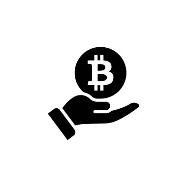 Vektör olarak Bitcoin simgesi ver. Logotype