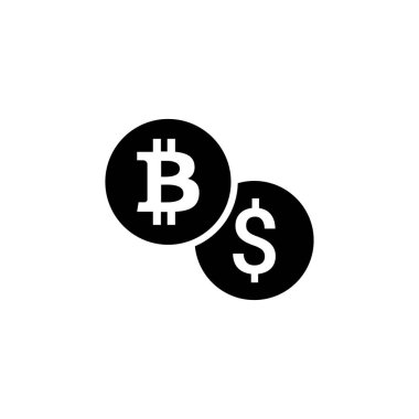 Bitcoin vektör olarak Droller simgesine karşı. Logotype