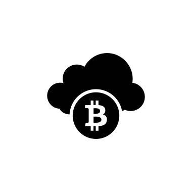Vektör olarak Bitcoin simgesini bul. Logotype