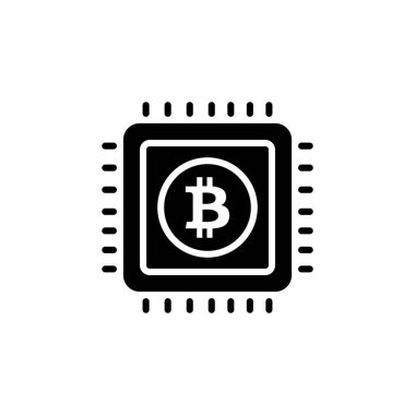 İşlemci Madencilik ikonu. Logotype