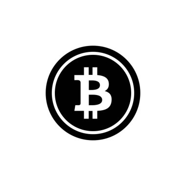 Vektör olarak Bitcoin simgesi. Logotype