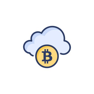 Vektör olarak Bitcoin simgesini bul. Logotype