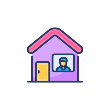 Vektör olarak karantina simgesi. Logotype