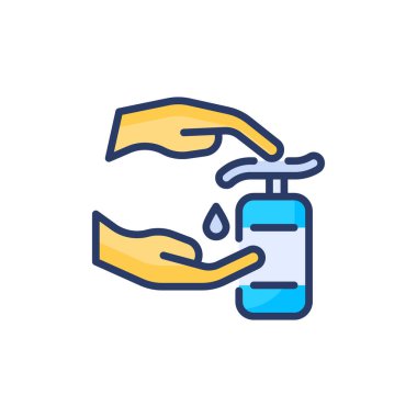 El dezenfektanı ikonu. Logotype