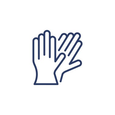 Vektör içinde eldiven simgesi. Logotype