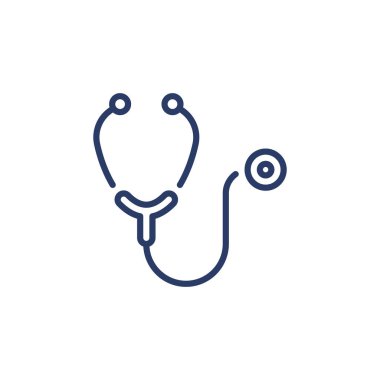 Vektör olarak steteskop simgesi. Logotype