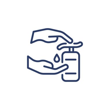 El dezenfektanı ikonu. Logotype