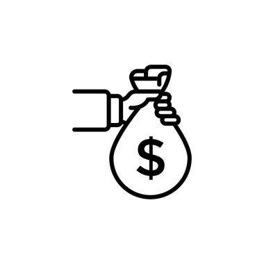 Rüşvet simgesini vektör olarak al. Logotype