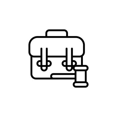 Vektör olarak İstihdam Hukuku simgesi. Logotype