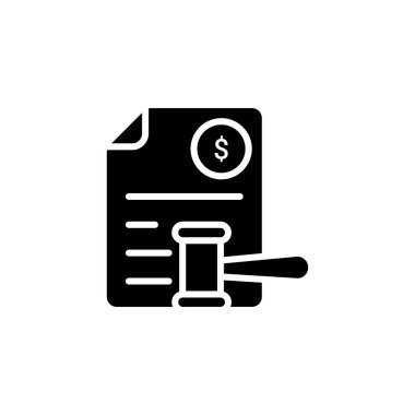 Vektör olarak Vergi Kanunu simgesi. Logotype