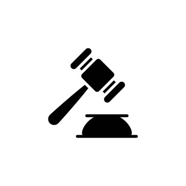 Açık arttırma simgesi vektörde. Logotype