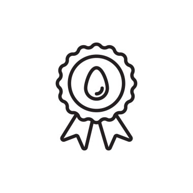 Vektör olarak Paskalya Rozeti simgesi. Logotype