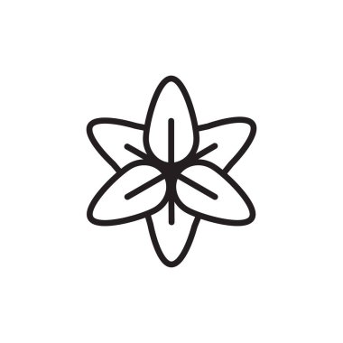 Lily ikonu vektör olarak. Logotype