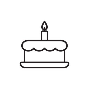 Kek simgesi vektörde. Logotype