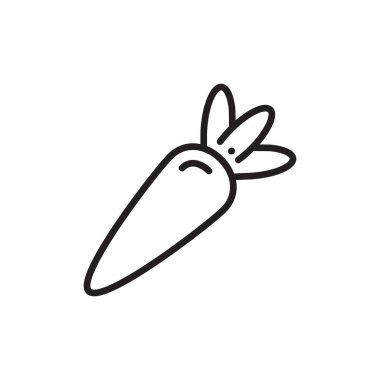 Vektör olarak havuç simgesi. Logotype