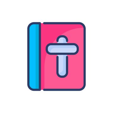 Vektör olarak İncil simgesi. Logotype