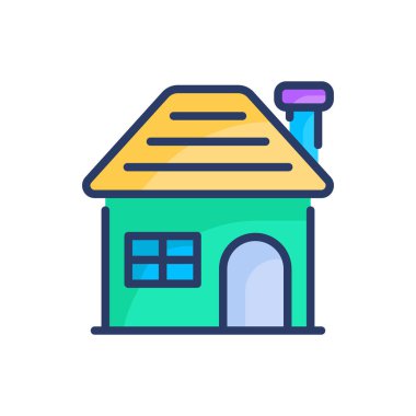 Vektör olarak ev simgesi. Logotype