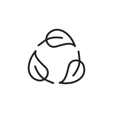 Vektör simgesi geri dönüşümü. Logotype