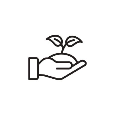 Vektör olarak doğa dostu ikon. Logotype