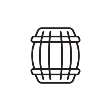 Namlu simgesi vektörde. Logotype