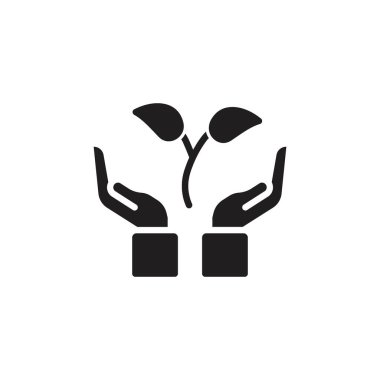 Vektör olarak ekolojik simge. Logotype