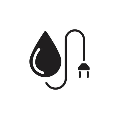 Su Enerjisi simgesi vektörde. Logotype